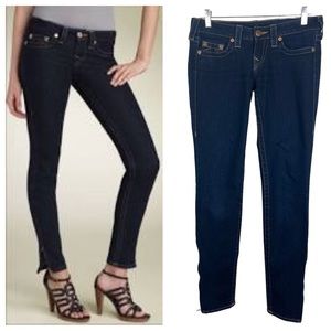 True Religion Ankle Zipper Skinny Jeans